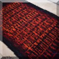 D01. Ryijy 'Kaski' design handwoven rug from Finland. Measures approx. 8 'x 4'4” - $595 